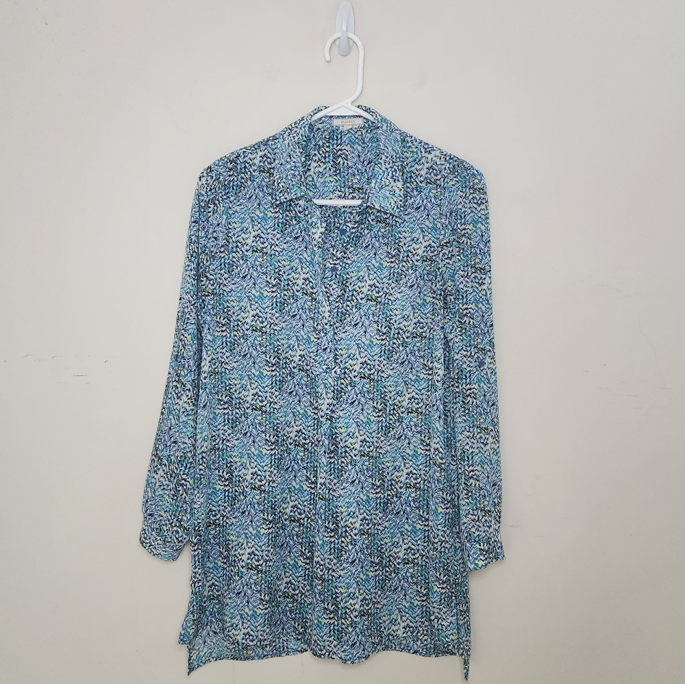 Women's Pleione Tab Sleeve Blouse Sz XS